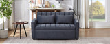 55.9" Convertible Sofa Bed Loveseat Sofa with Three USB Ports, Two Side Pockets, Two Cup Holders and WF322620AAC