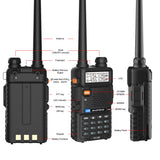 Baofeng UV-5R Two Way Radio Dual Band 144-148/420-450Mhz Walkie Talkie 1800mAh Li-ion Battery 87263786