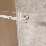 Frameless Single sliding shower door 56-60 "W x 76" H, 1/4 " Clear Tempered Glass, Explosion W1675P307004