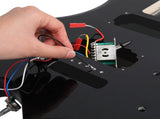 DIY 6 String Flame Shaped Style HSH Electric Guitar Kits with Mahogany Body, Maple Neck and 44335529