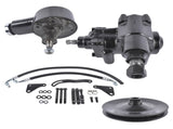 Power Steering Gear Box Conversion Kit Fit for Chevy Bel Air Impala 1958-1964 3913BK Black 61532507