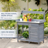 Garden Work BenchOpen Shelf Storage 06982426