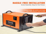 VEVOR 125 Pints Commercial Dehumidifier with Drain Hose for Crawl Spaces, Basements Warehouse & Job T3342P309861