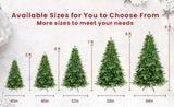 ZNTS 6FT PE And PVC Christmas Tree with Lights, Unique Christmas Tree Prelit with 1228 Branch Tips, 350 W1773P199080