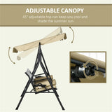 3 seats Outdoor Patio Swing Chair 38479874