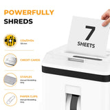 150 Sheet Paper Shredder Heavy Duty, Micro Cut and CDs/Cards, P5 Security Level, 60Min Non Stop 92277130