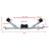 Boat Trailer Bottom Support Bracket with Keel Rollers capacity 2204lbs W46537421