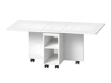 Folding Drop Leaf Dining Table Set for 4 with 4 Chairs, Space Saving Foldable Dining Table with 27098280