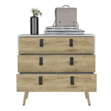 Huna Dresser, Modern 3-Drawer Unit with Handles B200P173204