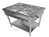 4-Pan Commercial Food Warmer, Professional Buffet Catering Food Warmer, Electric Steam Table, 15727590