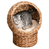 19.75" L x 16.5" W x 23.5" H cat bed with upholstered, cat basket bed cat house 95127626