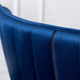 Leland Fabric Upholstered Counter Height Wingback Stools, Set of 2, Blue T2574P165106