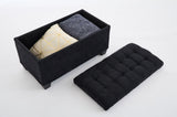Storage Ottoman Bench, Foot Rest with Legs, 16 x 30 x 16.1 Inches, End of Bed Bench, Storage Chest, W2725P220187