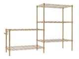 5-layer display rack with adjustable layer spacing, plug-in deformable structure, adjustable feet, 43103074