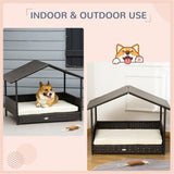 ZNTS Dog Bed/ Dog House / Rattan Pet Sofa （Prohibited by WalMart） 93445240