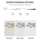 29Inches Ceiling Fan with Lights Remote Control Dimmable LED, 6 Gear Wind Speed Fan Light W1962P207162