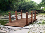 Arch Bridge Small Wooden Bridge Courtyard Outdoor Anticorrosive Wood Landscape Bridge Carbonization 35436544