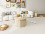 Coffee Table Set of 2 ,Round Coffee Table,Modern Side Tables Accent End Table for Living Room W688P248113