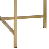 Oak and Gold Coffee Table with Tray Top B062P181359