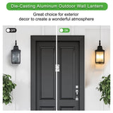 ZNTS Large Outdoor Wall Lamps With Glass 44025794