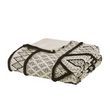 King/Cal King 3 Piece Flax and Cotton Blended Duvet Cover Set B03596486