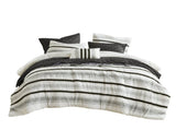 7 Piece Stripe Comforter and Quilt Set-King/Cal King B035P280391
