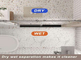 Frameless shower door 56-60 "W x 76" H, 1/4 " Clear Tempered Glass, Explosion Proof Film, W1675P306990