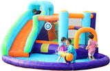 ZNTS AirMyFun Inflatable Bounce House, Jumping Castle with Water and Slide, Inflatable Bouncer with Air W1134126874