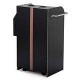 Salon Beauty Cabinet, 3-Layer Rolling Trolley with Storage Drawer, Wheels and 2 Hair Dryer Holders, W2181P155883