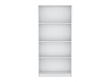 Vinton Bookcase with Spacious Tier-Shelving Design, White B097P167426