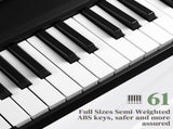 GEP-204 61Key Folding Piano Semi-Weighted Standard Keyboards Digital Piano 68889643