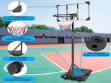 16" Portable Basketball Hoop Outdoor 5.6ft 7ft Stepless Adjustable Height Basketball Goal System 17755830