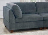 1pc Corner wedge Grey Chenille Fabric Modular Corner wedge Sofa Living Room Furniture B011106630
