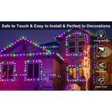 ZNTS Christmas Rope Lights,1000LED/328Ft Outdoor Decorative String Strobe with 8 Modes/Remote/IP67 24548604