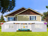 3*9m 7-Sided Iron PE Cloth Spiral Pipe Pergola 81274121