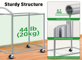 Laundry Hamper with Wheels,140L Rolling Laundry Hamper,2-Section Rolling Laundry Hamper with 47755168
