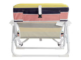 56*60*63cm 100kg Oxford Cloth White Iron Frame Beach Chair Color small size 60478162