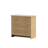 4 Drawers Rattan Cabinet,for Bedroom,Living Room,Dining Room,Hallways,Easy Assembly 57843203