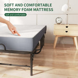 75" x 38" Twin Folding Bed with 3.7" Memory Foam Mattress, Portable Foldable Extra Bed, Rollaway Bed T2398P290413