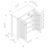 Dark Taupe 2-door Shoe Storage B062P145486