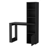 Anson Computer Desk with 4-Tier Bookcase and 1-Door Cabinet B128P148654