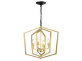 4-Light Farmhouse Kitchen Chandeliers, Vintage Cage Light Fixture Adjustable Height Chandeliers for W1592P230613