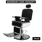 ZNTS All Purpose Recline Hydraulic Barber Chair Heavy Duty Salon Spa Beauty Equipment Black 04531476