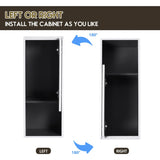 12" Bathroom Side Cabinet,Soft Close Doors,Float Mounting Design, W999P248645