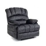 ZNTS Large Manual Recliner Chair in Fabric for Living Room, Gray W1803130584