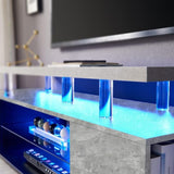 TV Stand for 70 Inch TV LED Gaming Entertainment Center Media Storage Console Table with Large Side W2178P149212