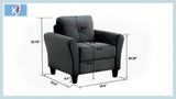 Couch Comfortable Sectional Couches and Sofas for Living Room Bedroom Office Small Space W2121P307535