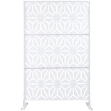 Outdoor & Indoor Privacy Metal Privacy 76" H48" W, Freestanding Decorative Privacy W465P193278