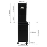 Tool Cabinet on Wheels, 6-Drawer Lockable Rolling Tool Chest w/ 4 Universal Wheels, 2 in 1 W110282271
