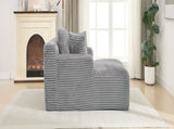 Full- compressed Chaise Lounge Sofa Bed 48.8" Upholstered Sofa Couch with Removable Pillows, Modern N719P288545E